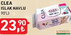 Clea Islak Havlu 90'lı Clea Islak Havlu 90'lı