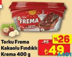 Torku Frema Kakaolu Fındıklı Krema 400 g Torku Frema Kakaolu Fındıklı Krema 400 g