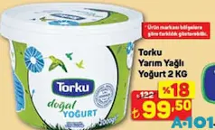 Torku Yarım Yağlı Yoğurt 2 kg Torku Yarım Yağlı Yoğurt 2 kg
