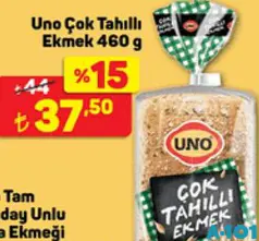 Uno Çok Tahıllı Ekmek 460 g Uno Çok Tahıllı Ekmek 460 g