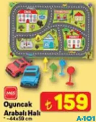 Mgs Oyuncak Araba Halı 44x50 cm Mgs Oyuncak Araba Halı 44x50 cm