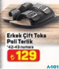Juno Erkek Çift Toka Poli Terlik Juno Erkek Çift Toka Poli Terlik
