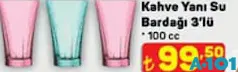 Lav Kahve Yanı Su Bardağı 3'lü 100 cc Lav Kahve Yanı Su Bardağı 3'lü 100 cc