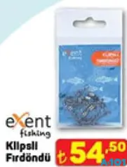 Exent Fishing Klipsli Fırdöndü Exent Fishing Klipsli Fırdöndü