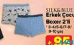 Silk&Blue Erkek Çocuk Boxer 2'li Silk&Blue Erkek Çocuk Boxer 2'li