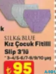 Silk&Blue Kız Çocuk Fitilli Slip Külot 3'lü Silk&Blue Kız Çocuk Fitilli Slip Külot 3'lü