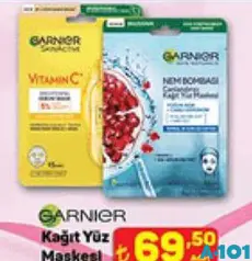 Garnier Kağıt Yüz Maskesi Garnier Kağıt Yüz Maskesi