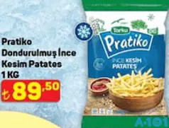 Pratiko Dondurulmuş İnce Kesim Patates 1 kg Pratiko Dondurulmuş İnce Kesim Patates 1 kg