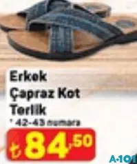 Erkek Çapraz Kot Terlik Erkek Çapraz Kot Terlik