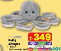 Weigo Pelüş Ahtapot Weigo Pelüş Ahtapot