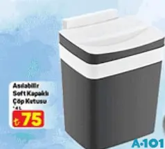 Asılabilir Soft Kapaklı Çöp Kovası 4 L Asılabilir Soft Kapaklı Çöp Kovası 4 L