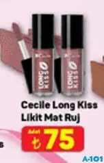 Cecile Long Kiss Likit Mat Ruj Cecile Long Kiss Likit Mat Ruj