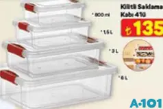 Kilitli Saklama Kabı 4'lü Kilitli Saklama Kabı 4'lü