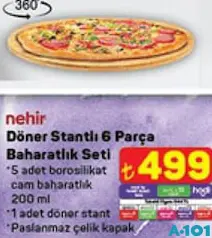 Nehir Döner Stantlı 6 Parça Baharatlık Seti Nehir Döner Stantlı 6 Parça Baharatlık Seti