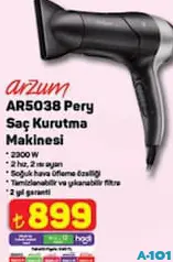 Arzum AR5038 Pery Saç Kurutma Makinesi Arzum AR5038 Pery Saç Kurutma Makinesi
