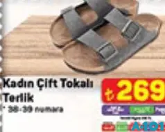 Juno Kadın Çift Tokalı Terlik Juno Kadın Çift Tokalı Terlik
