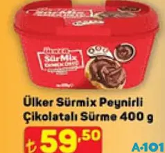 Ülker Sürmix Peynirli Çikolatalı Sürme 400 g Ülker Sürmix Peynirli Çikolatalı Sürme 400 g
