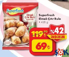 Superfresh Elmalı Çıtır Rulo 420 g Superfresh Elmalı Çıtır Rulo 420 g
