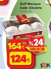 Golf Maraşım Dondurma Sade-Çikolata 500 ml Golf Maraşım Dondurma Sade-Çikolata 500 ml