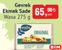 Wasa Gevrek Ekmek Sade 275 g Wasa Gevrek Ekmek Sade 275 g
