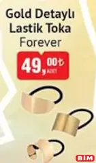 Forever Gold Detaylı Lastik Toka Forever Gold Detaylı Lastik Toka