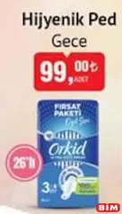 Orkid Hijyenik Ped Gece 26'lı Orkid Hijyenik Ped Gece 26'lı