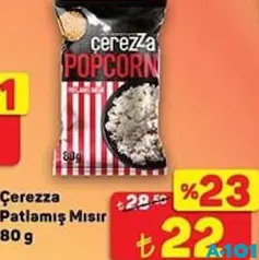 Çerezza Patlamış Mısır 80 g Çerezza Patlamış Mısır 80 g