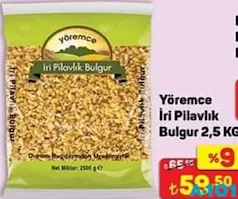 Yöremce İri Pilavlık Bulgur 2,5 kg Yöremce İri Pilavlık Bulgur 2,5 kg