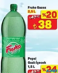 Fruko Gazoz 2,5 L Fruko Gazoz 2,5 L