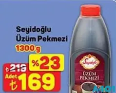 Seyidoğlu Üzüm Pekmezi 1300 g Seyidoğlu Üzüm Pekmezi 1300 g