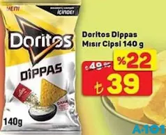 Doritos Dippas Mısır Cipsi 140 g Doritos Dippas Mısır Cipsi 140 g