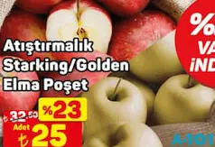 Atıştırmalık Starking/Golden Elma Poşet Atıştırmalık Starking/Golden Elma Poşet