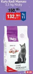Nicky Kuru Kedi Maması 1,5 kg Nicky Kuru Kedi Maması 1,5 kg