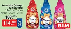 Yumoş Konsantre Çamaşır Yumuşatıcısı 1440 ml Yumoş Konsantre Çamaşır Yumuşatıcısı 1440 ml