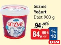 Dost Süzme Yoğurt 900 g Dost Süzme Yoğurt 900 g