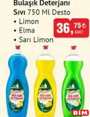 Desto Sıvı Bulaşık Deterjanı 750 ml Desto Sıvı Bulaşık Deterjanı 750 ml