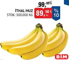 İthal Muz kg İthal Muz kg