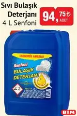 Senfoni Sıvı Bulaşık Deterjanı 4 L Senfoni Sıvı Bulaşık Deterjanı 4 L