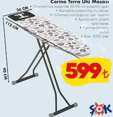 Carino Terra Ütü Masası