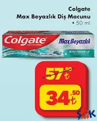 Colgate Max Beyazlık Diş Macunu 50 ml