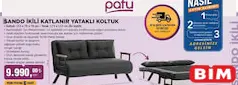 Pafu Sando İkili Katlanır Yataklı Koltuk Pafu Sando İkili Katlanır Yataklı Koltuk