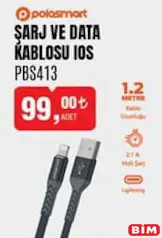Polosmart PBS413 Şarj ve Data Kablosu IOS Polosmart PBS413 Şarj ve Data Kablosu IOS