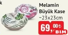 Melamin Büyük Kase 23x23 cm Melamin Büyük Kase 23x23 cm