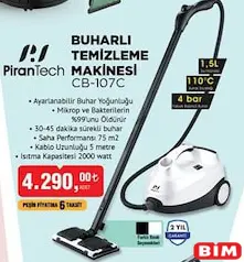 Pirantech CB-107C Buharlı Temizleme Makinesi Pirantech CB-107C Buharlı Temizleme Makinesi