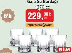 Paşabahçe Gaia Su Bardağı 6'lı Paşabahçe Gaia Su Bardağı 6'lı