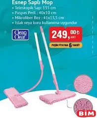 Clean&Clear Esnek Saplı Mop Clean&Clear Esnek Saplı Mop