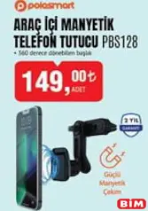 Polosmart PBS128 Araç İçi Manyetik Telefon Tutucu Polosmart PBS128 Araç İçi Manyetik Telefon Tutucu