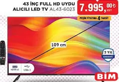 Altus AL43-6023 43 İnç Full HD Uydu Alıcılı LED TV/Televizyon Altus AL43-6023 43 İnç Full HD Uydu Alıcılı LED TV/Televizyon