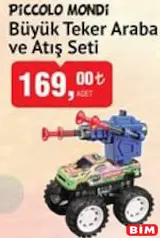 Piccolo Mondi Büyük Teker Araba ve Atış Seti Oyuncak Piccolo Mondi Büyük Teker Araba ve Atış Seti Oyuncak