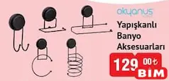 Okyanus Home Yapışkanlı Banyo Aksesuarları Okyanus Home Yapışkanlı Banyo Aksesuarları